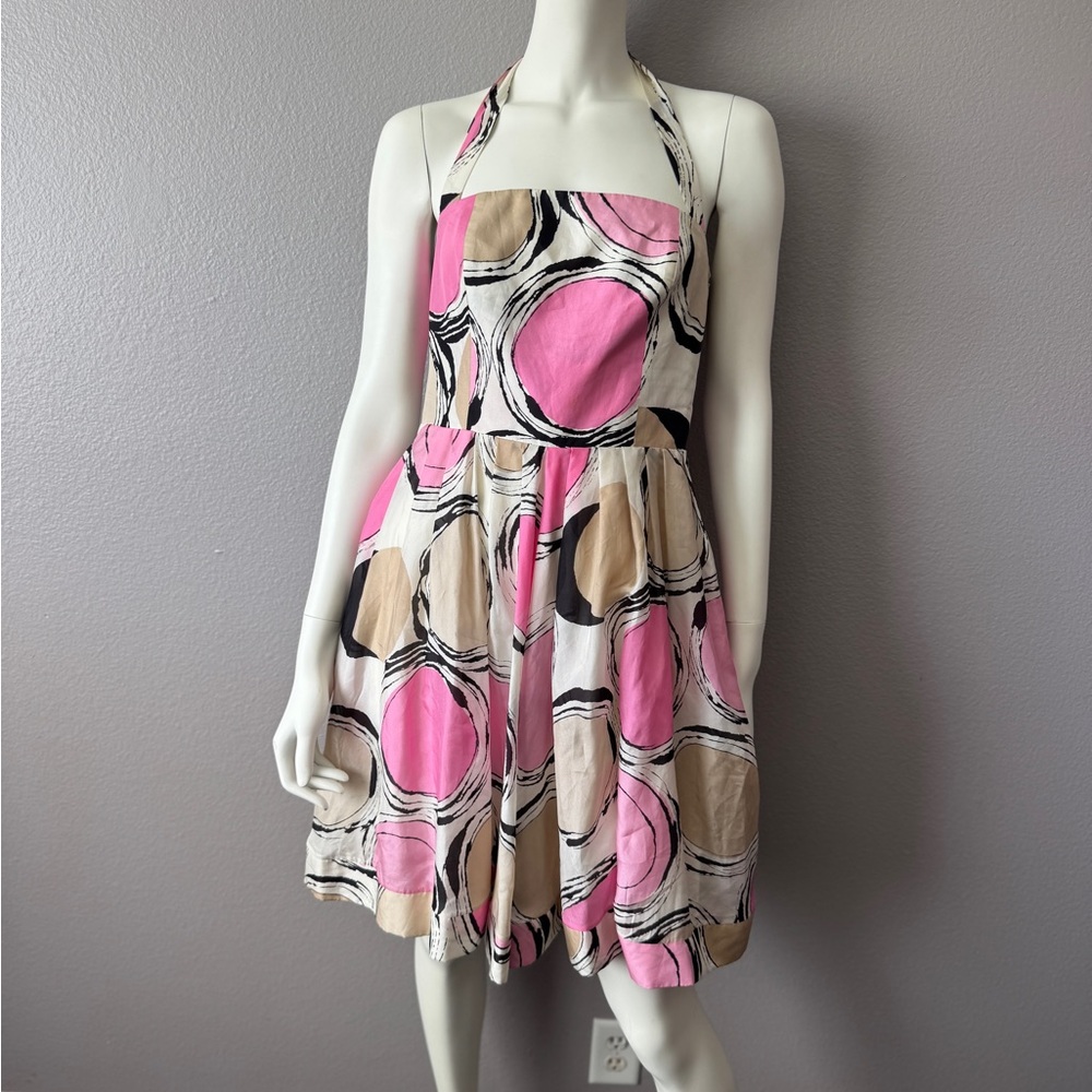 Vintage Silk Blugirl by Blumarine Knee Length Halter Dress